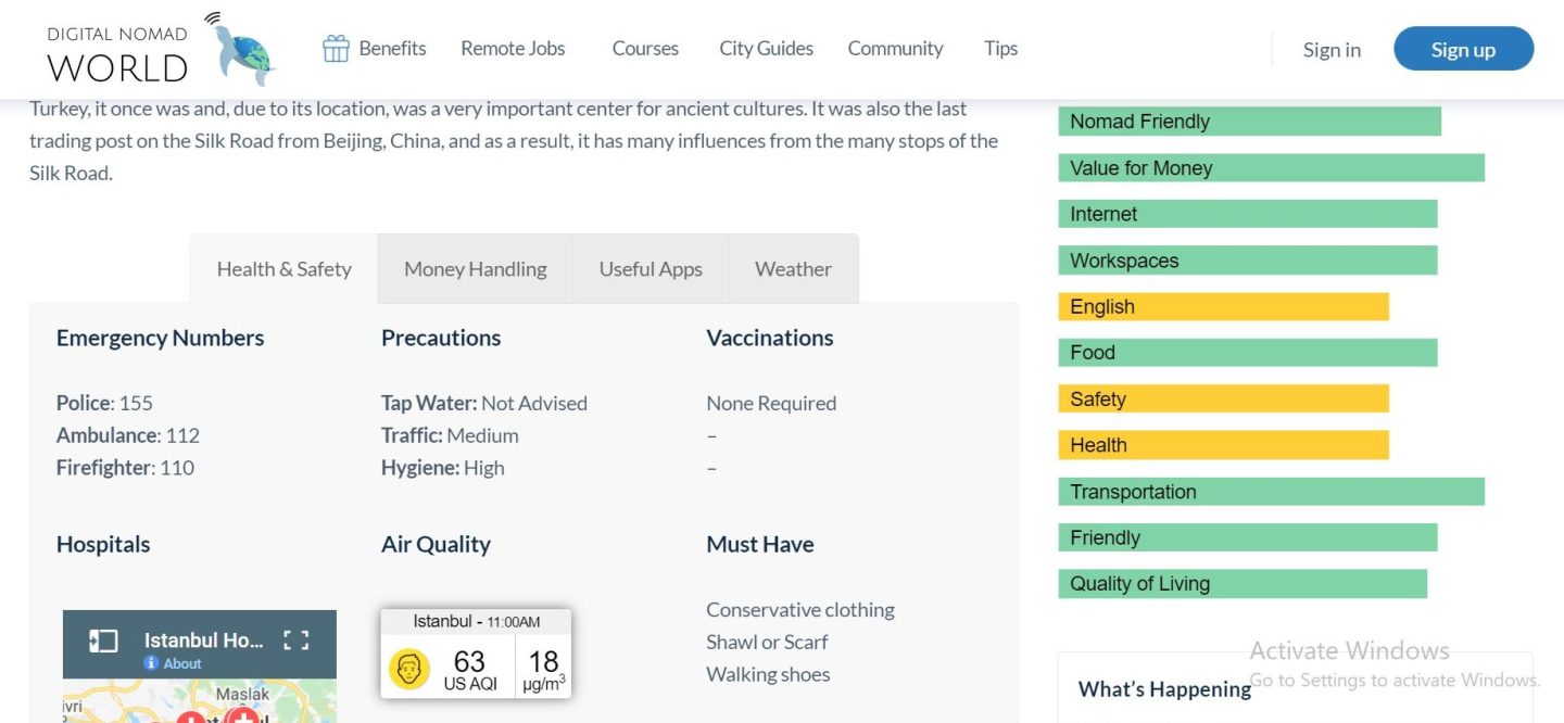 Digital Nomads World website